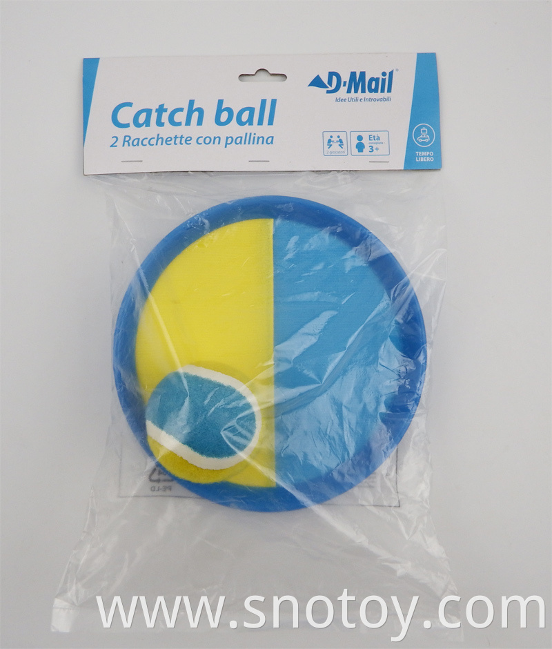 Kid toy sport game outdoor used suction ball catch game set catch ball